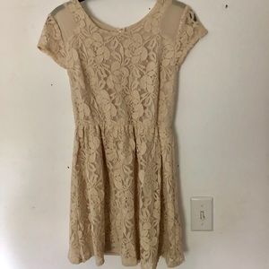 Cream lace dress